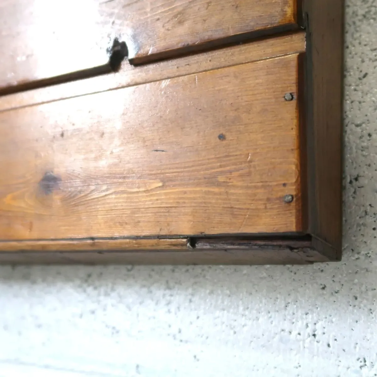 ビンテージ ウッド ウォールラック