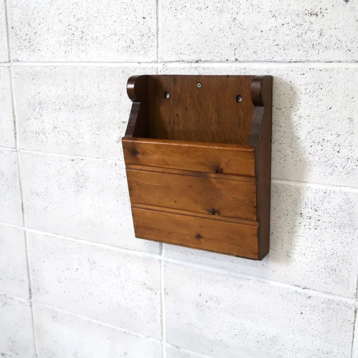 ビンテージ ウッド ウォールラック