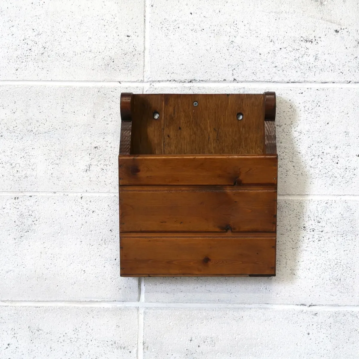 ビンテージ ウッド ウォールラック