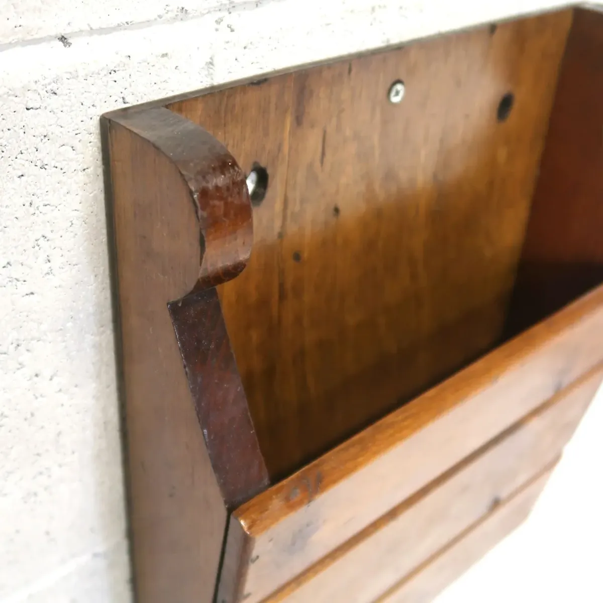 ビンテージ ウッド ウォールラック