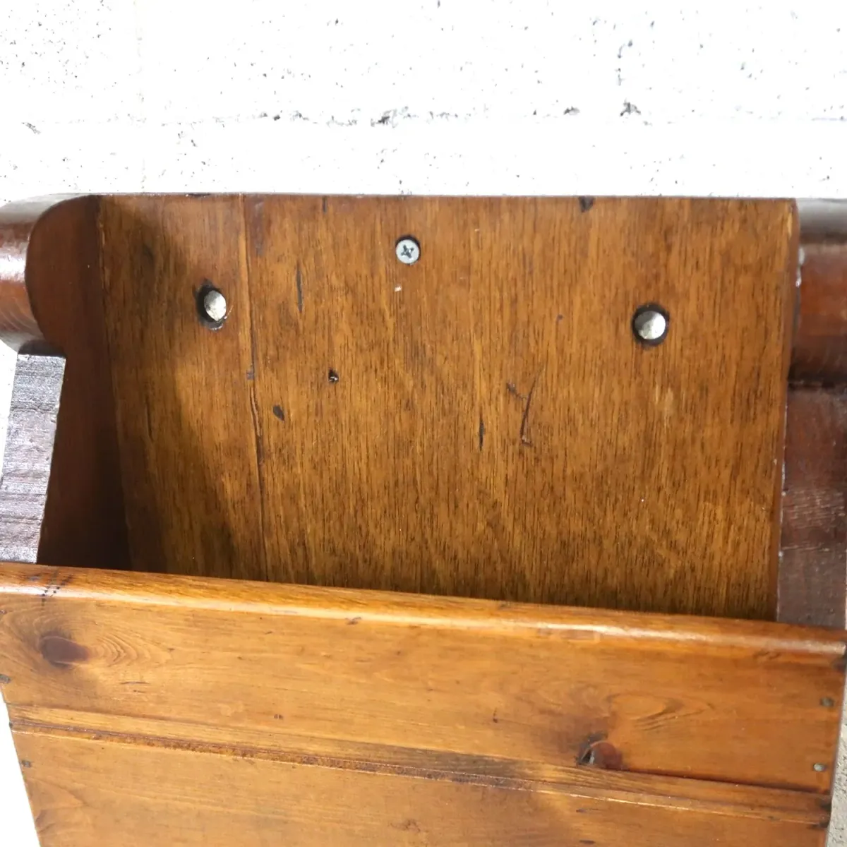 ビンテージ ウッド ウォールラック