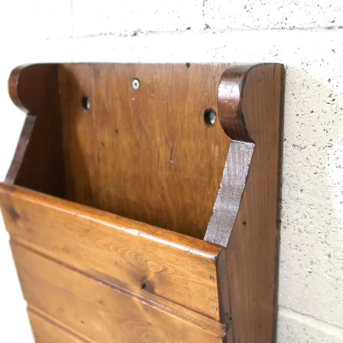 ビンテージ ウッド ウォールラック