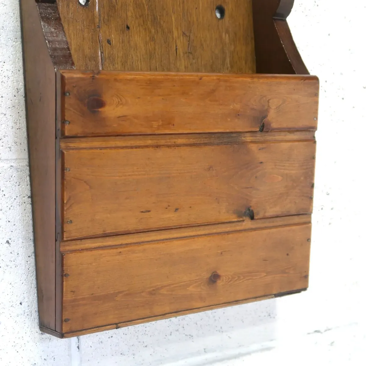 ビンテージ ウッド ウォールラック