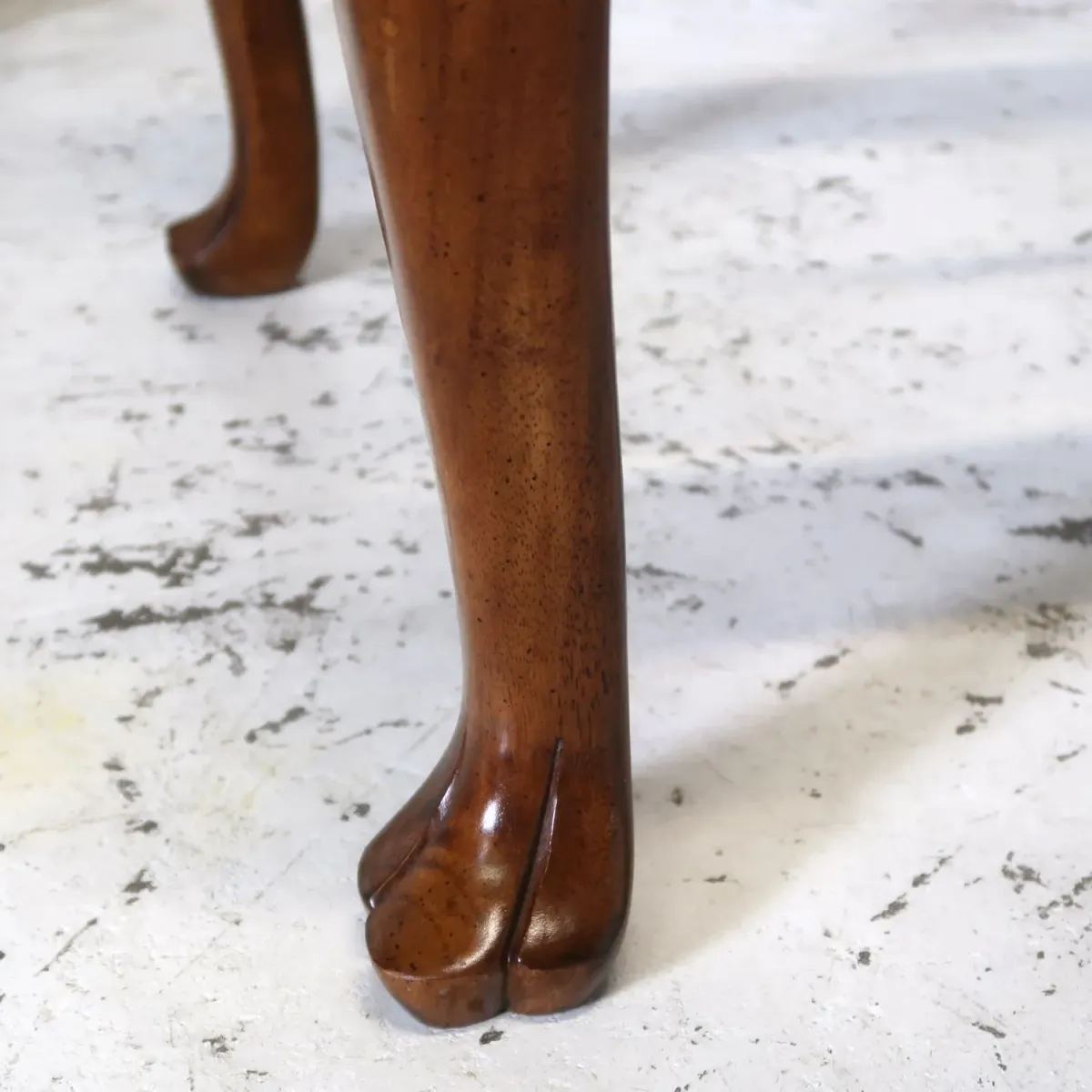 アンティーク ガラストップ サイドテーブル