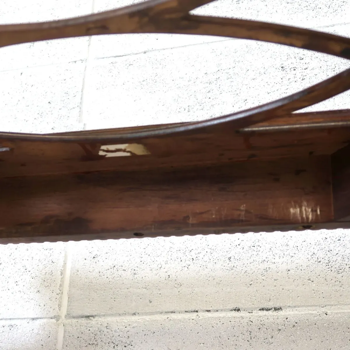 アンティーク ガラストップ サイドテーブル