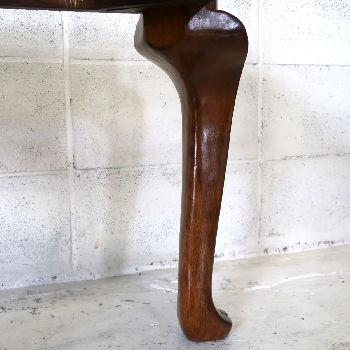 アンティーク ガラストップ サイドテーブル