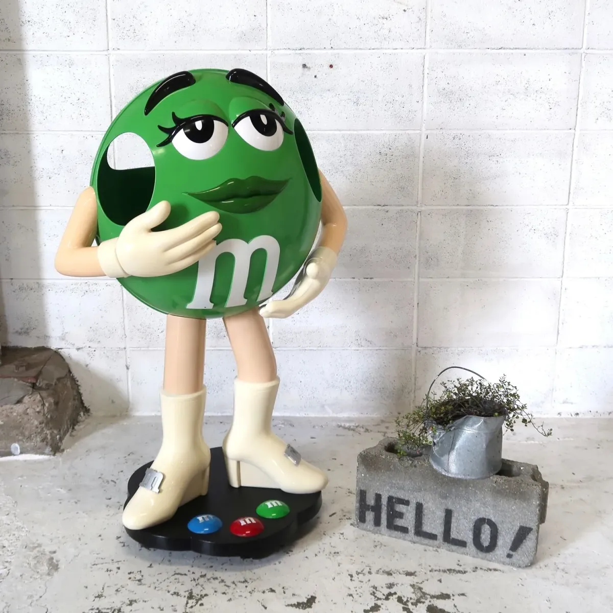 M&M's グリーン 大型 ストアディスプレイ