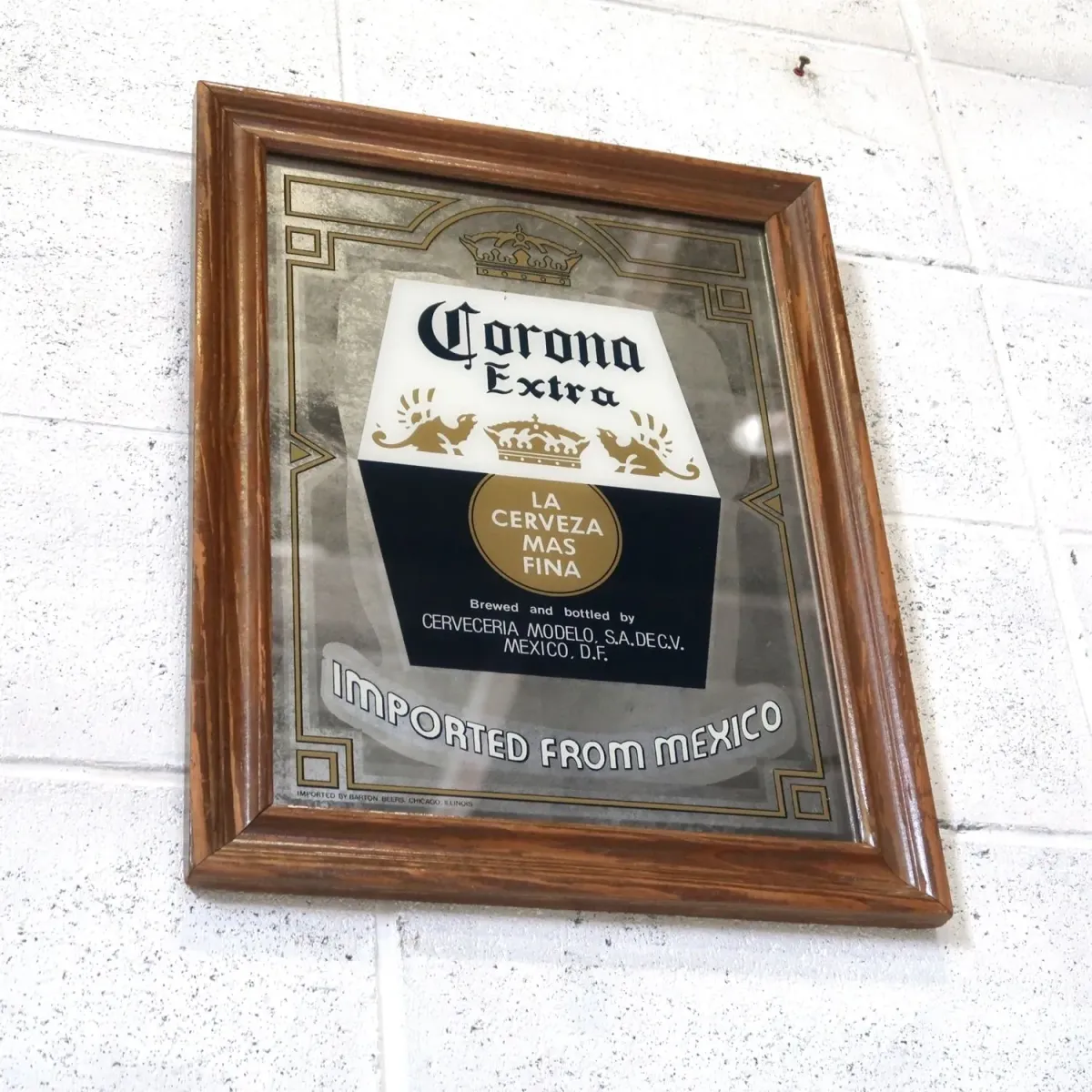 Corona Extra ビンテージ パブミラー