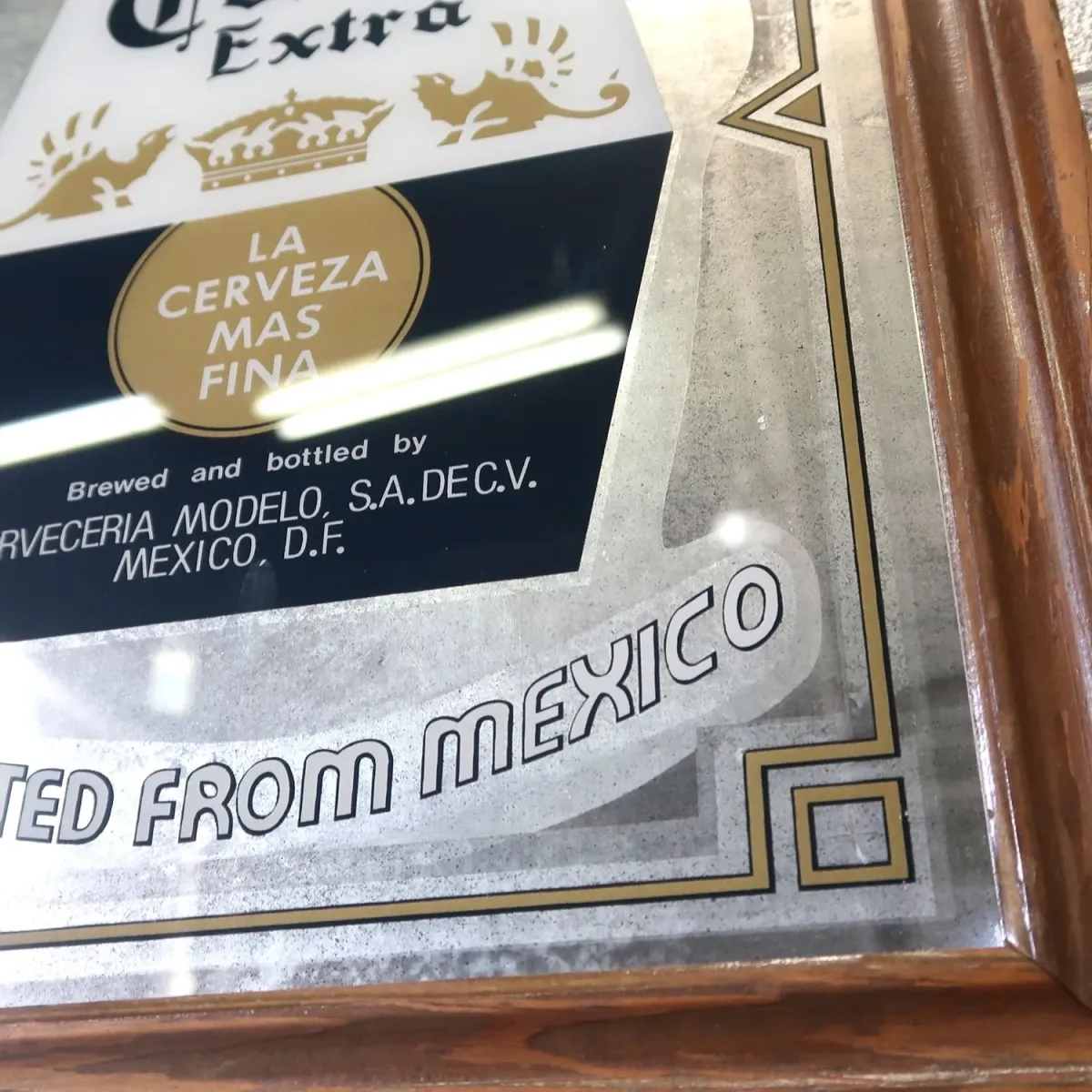 Corona Extra ビンテージ パブミラー