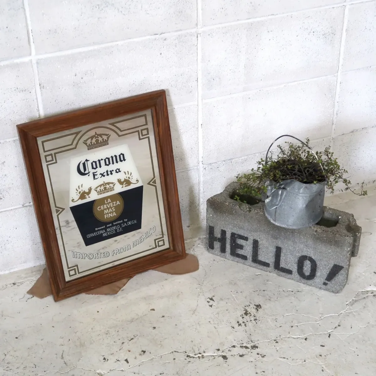 Corona Extra ビンテージ パブミラー