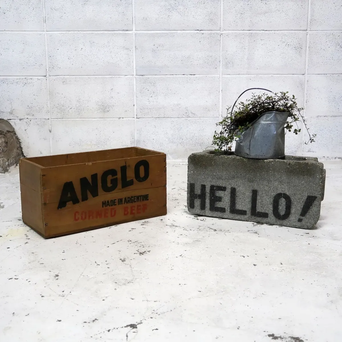 ANGLO ビンテージ ウッドボックス