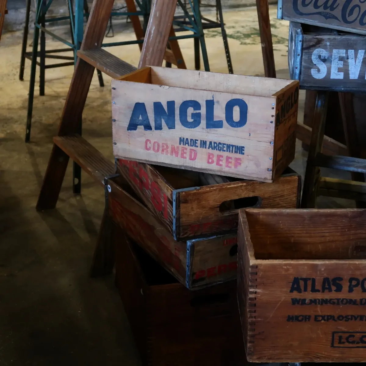 ANGLO ビンテージ ウッドボックス