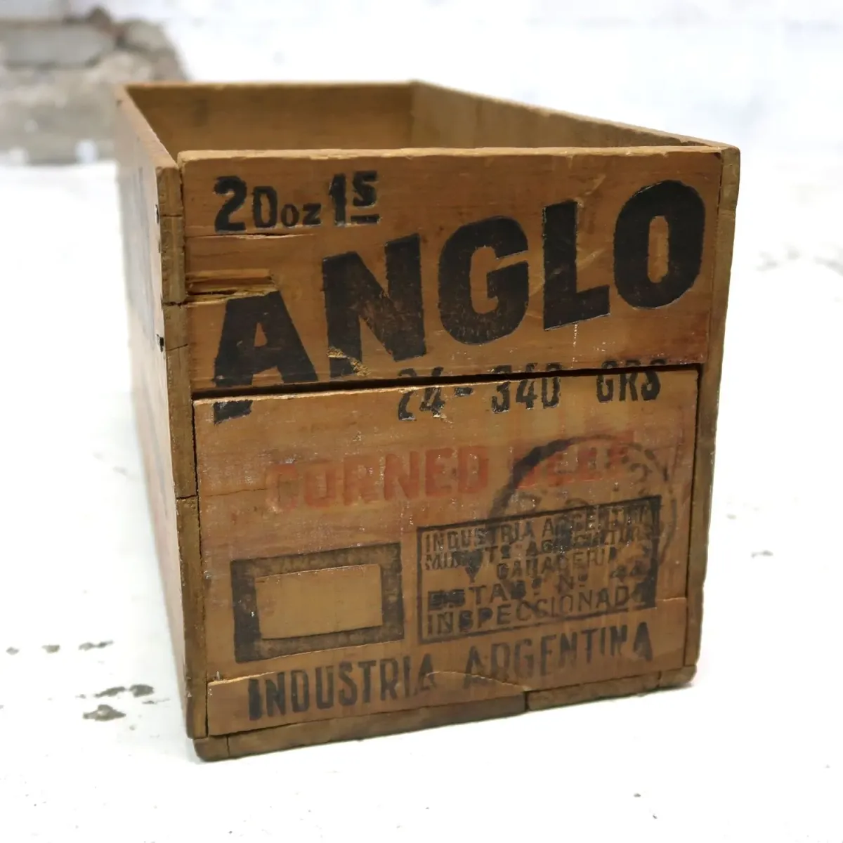 ANGLO ビンテージ ウッドボックス