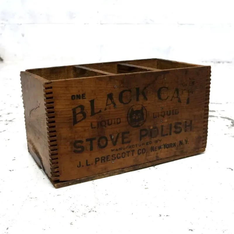 BLACK CAT ビンテージ ウッドボックス