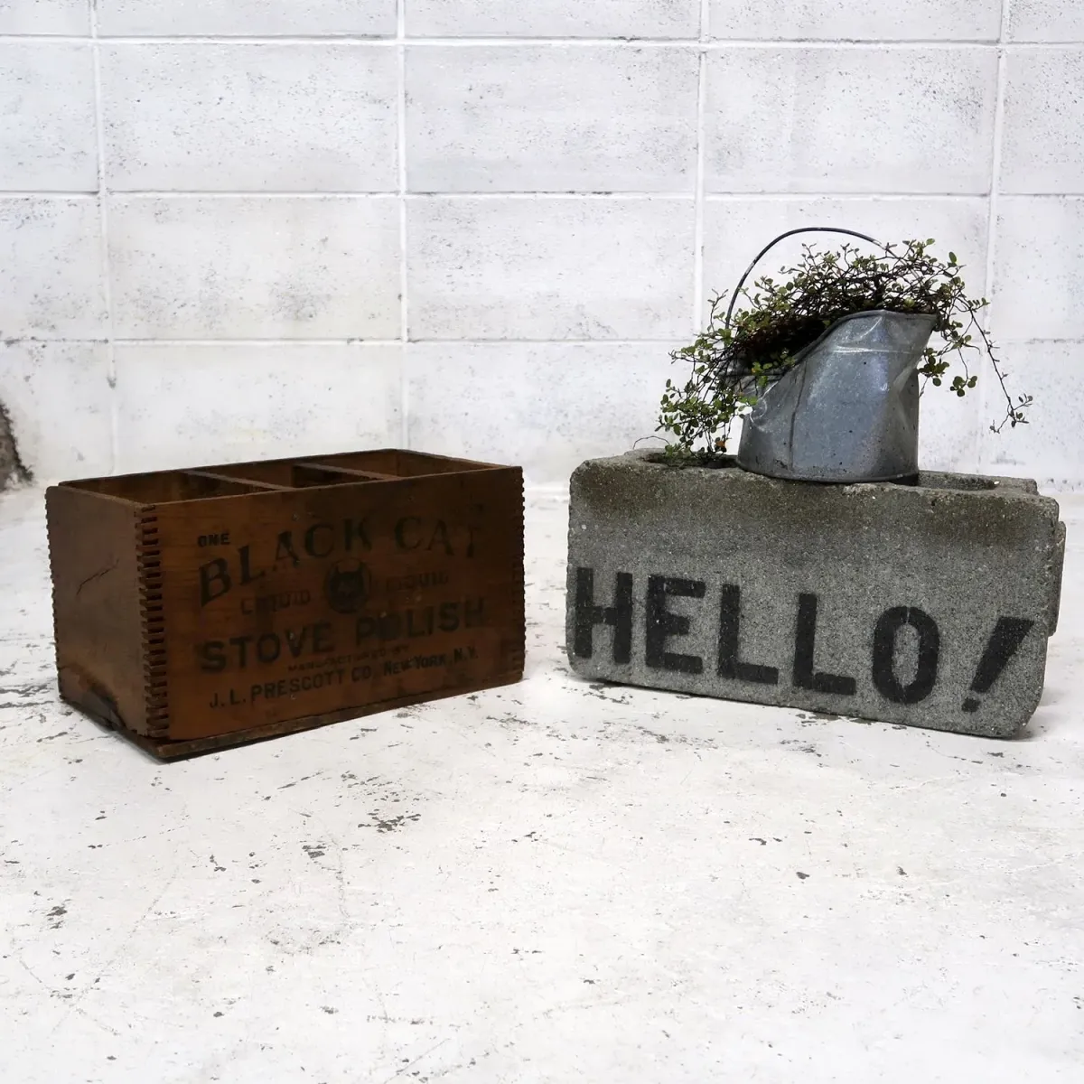 BLACK CAT ビンテージ ウッドボックス