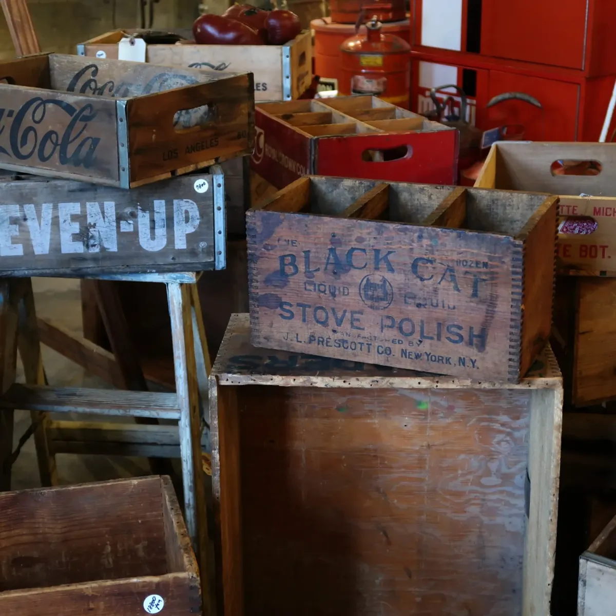 BLACK CAT ビンテージ ウッドボックス