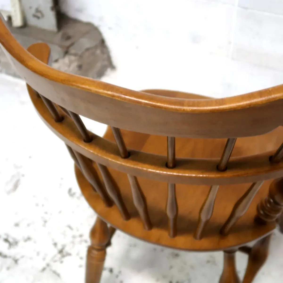 Ethan Allen アンティーク ウッド キャプテンチェア