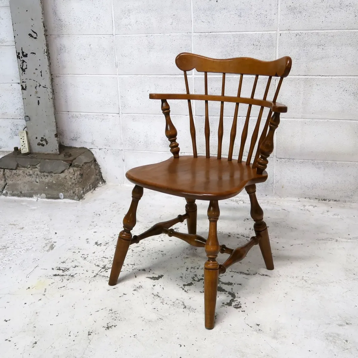 Ethan Allen アンティーク ウッド キャプテンチェア