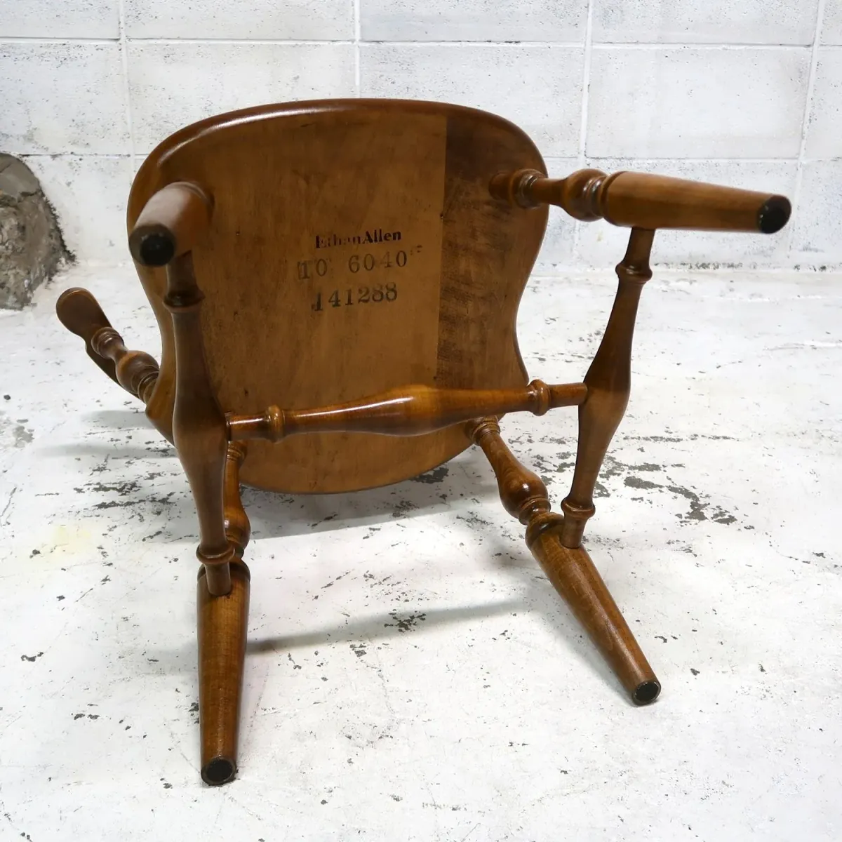 Ethan Allen アンティーク ウッド キャプテンチェア