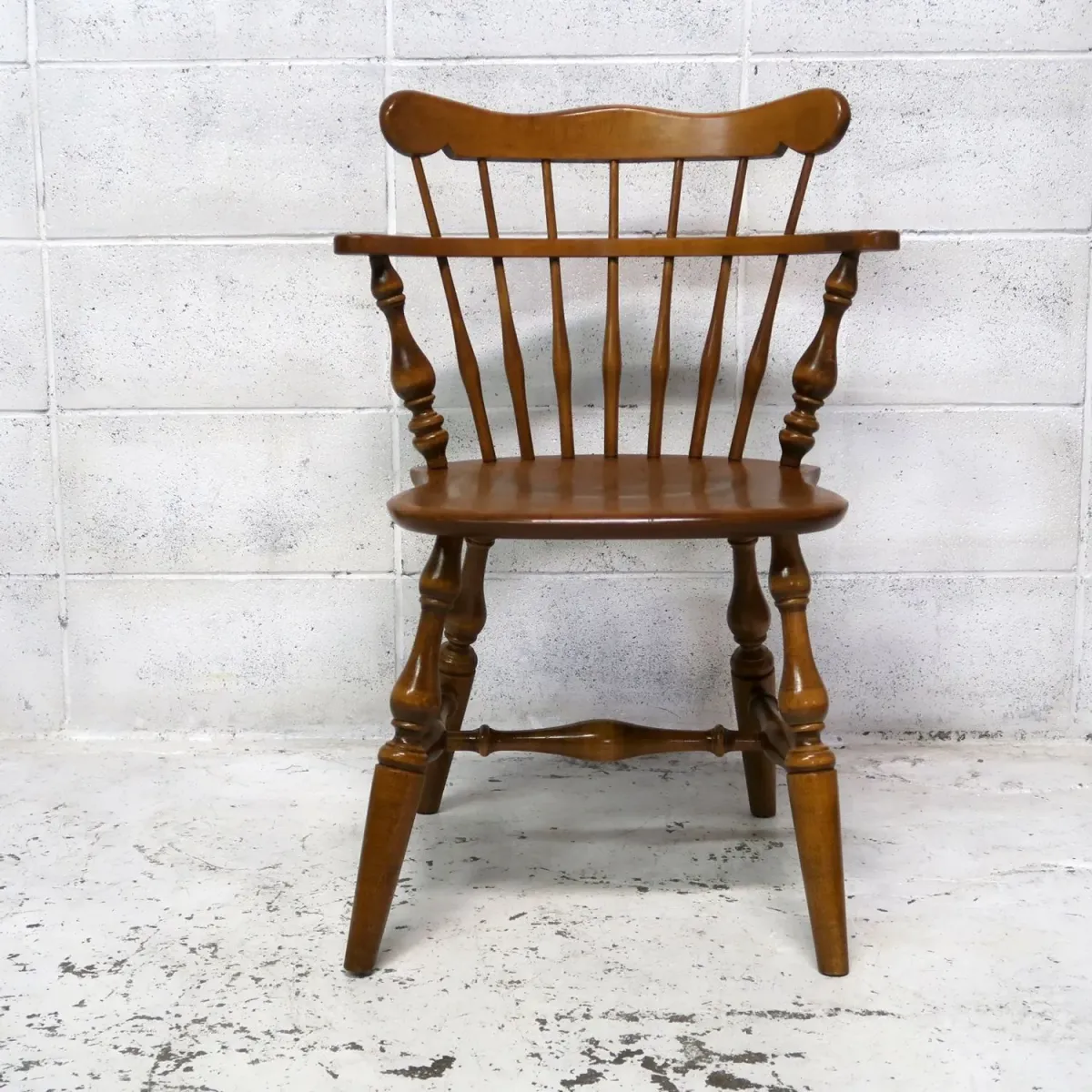 Ethan Allen アンティーク ウッド キャプテンチェア