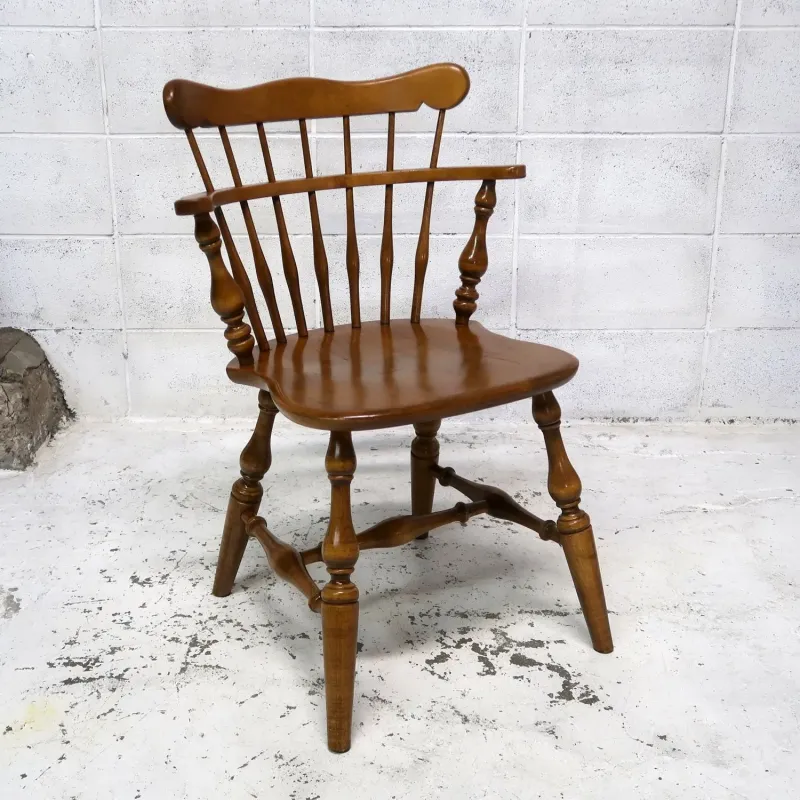 Ethan Allen アンティーク ウッド キャプテンチェア