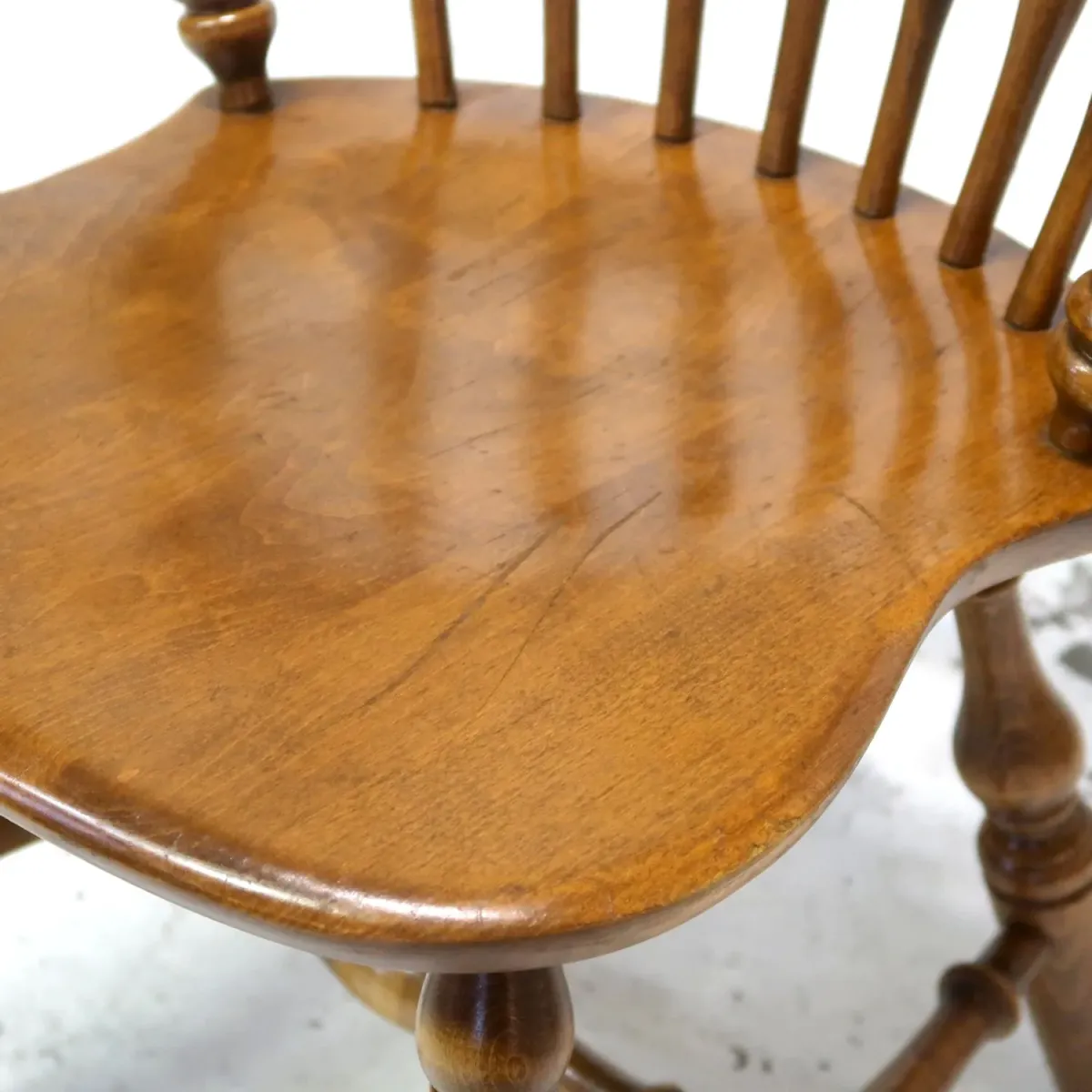 Ethan Allen アンティーク ウッド キャプテンチェア