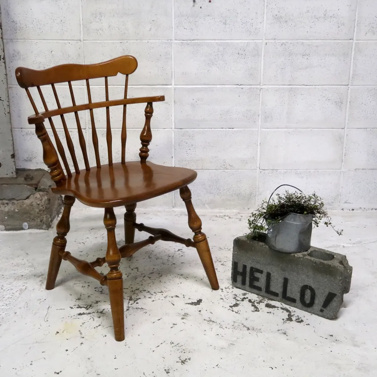 Ethan Allen アンティーク ウッド キャプテンチェア