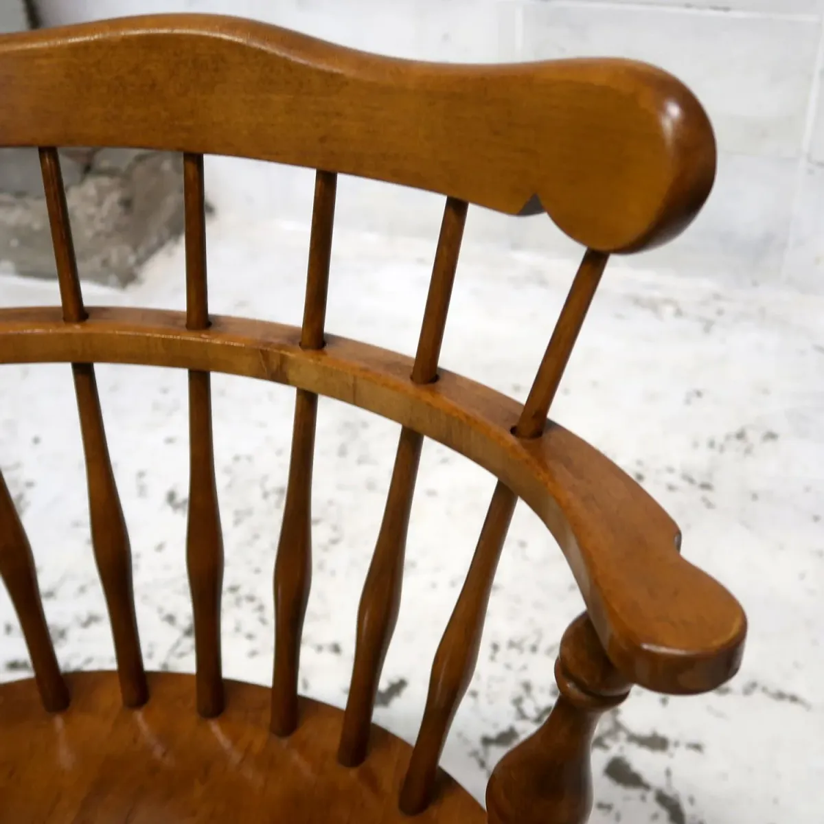 Ethan Allen アンティーク ウッド キャプテンチェア