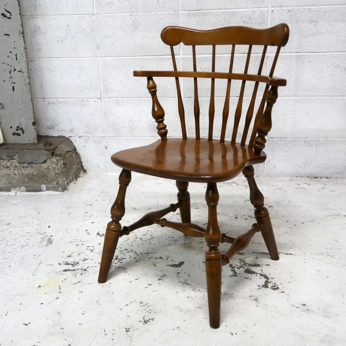 Ethan Allen アンティーク ウッド キャプテンチェア