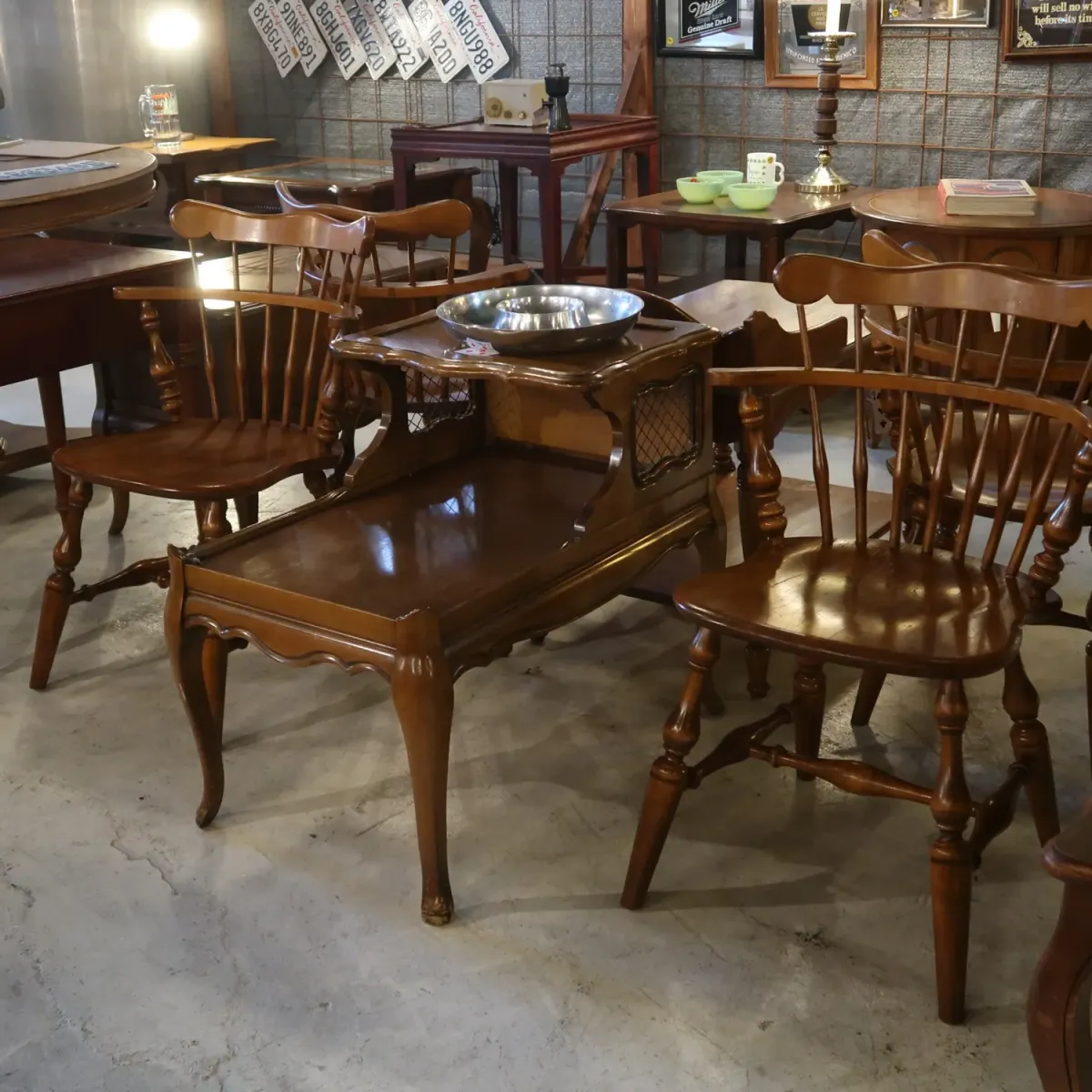 Ethan Allen アンティーク ウッド キャプテンチェア