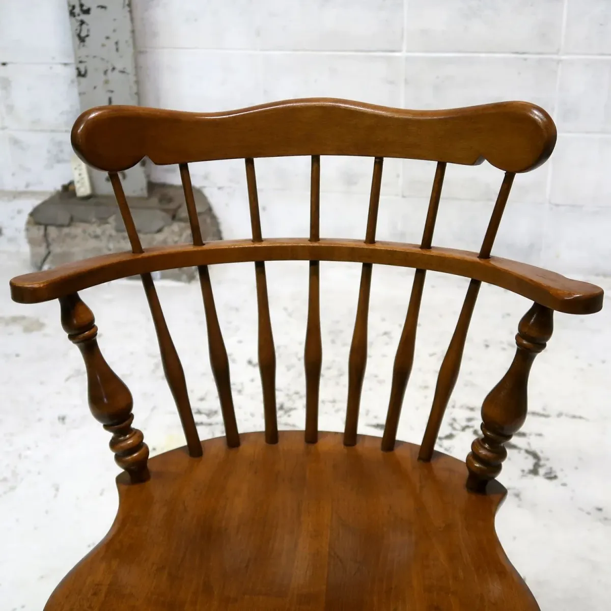 Ethan Allen アンティーク ウッド キャプテンチェア