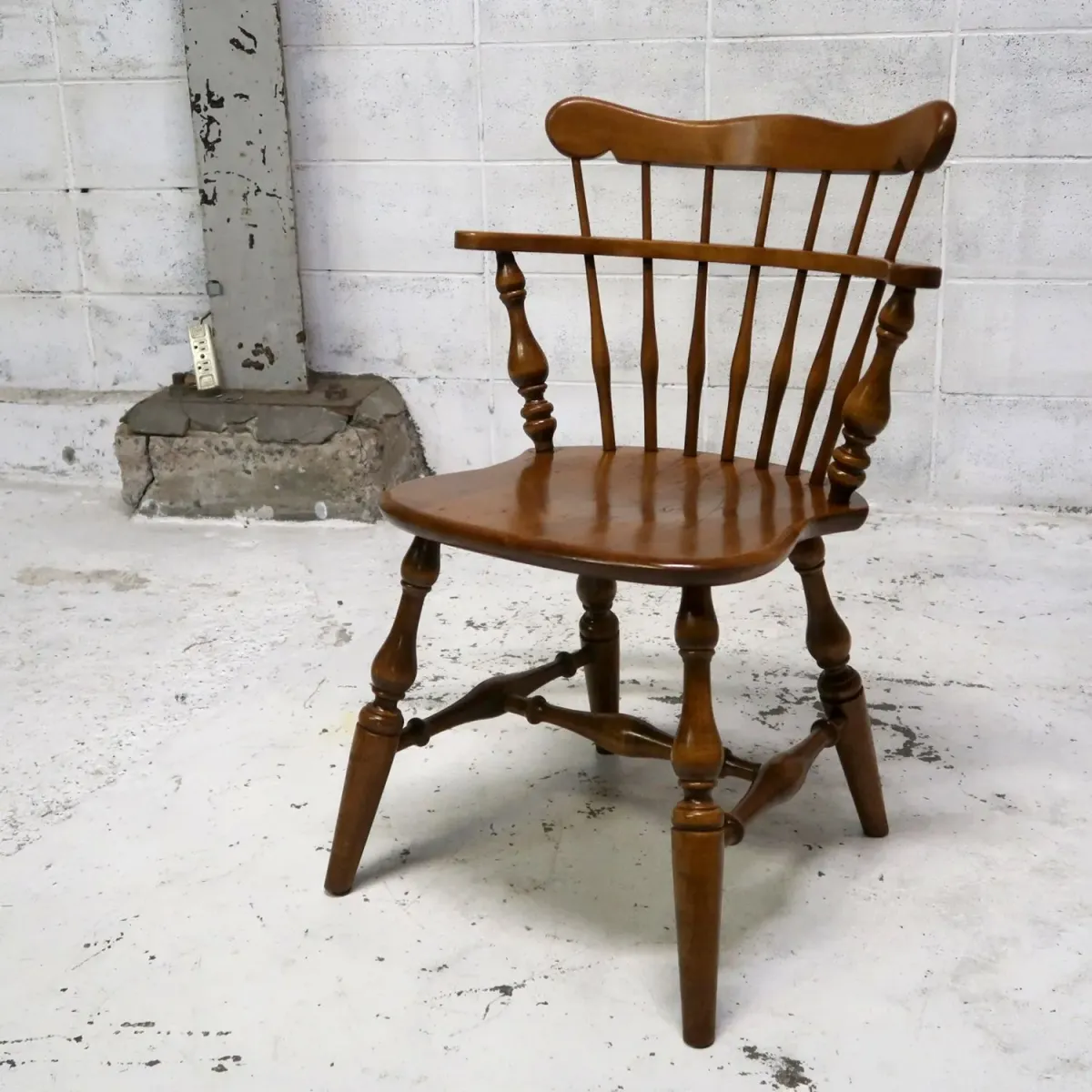 Ethan Allen アンティーク ウッド キャプテンチェア