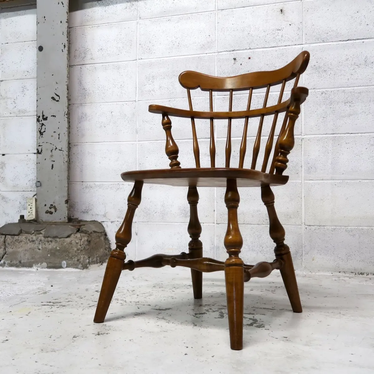 Ethan Allen アンティーク ウッド キャプテンチェア