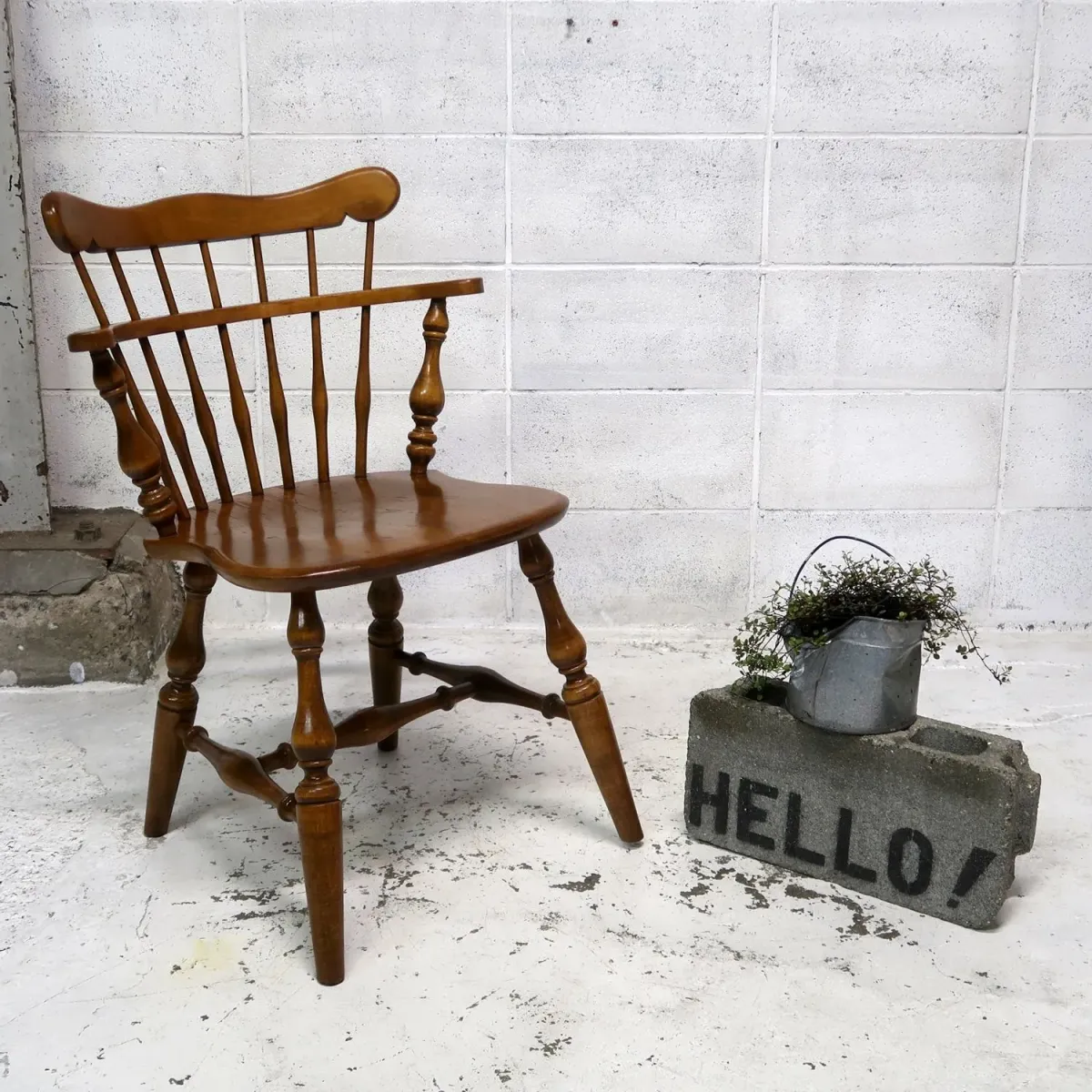 Ethan Allen アンティーク ウッド キャプテンチェア