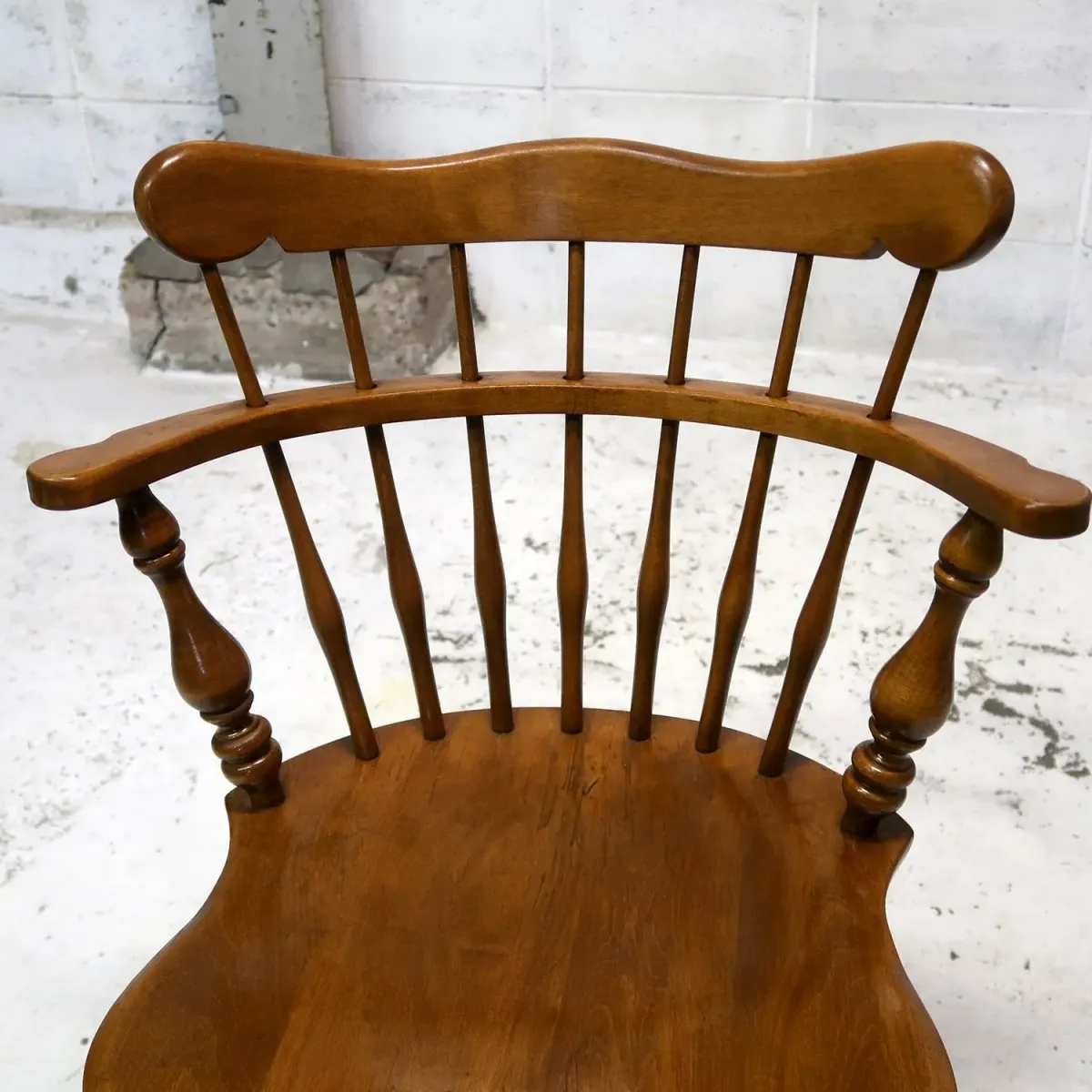 Ethan Allen アンティーク ウッド キャプテンチェア