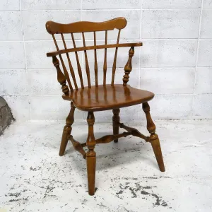 Ethan Allen アンティーク ウッド キャプテンチェア