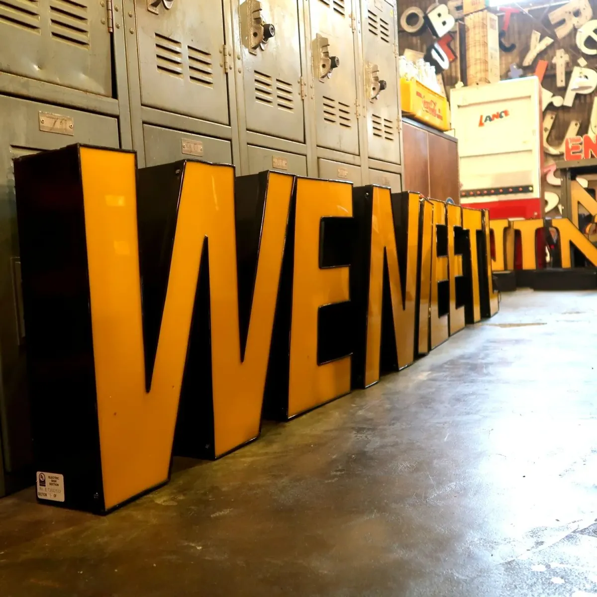 ビンテージ レターサイン W