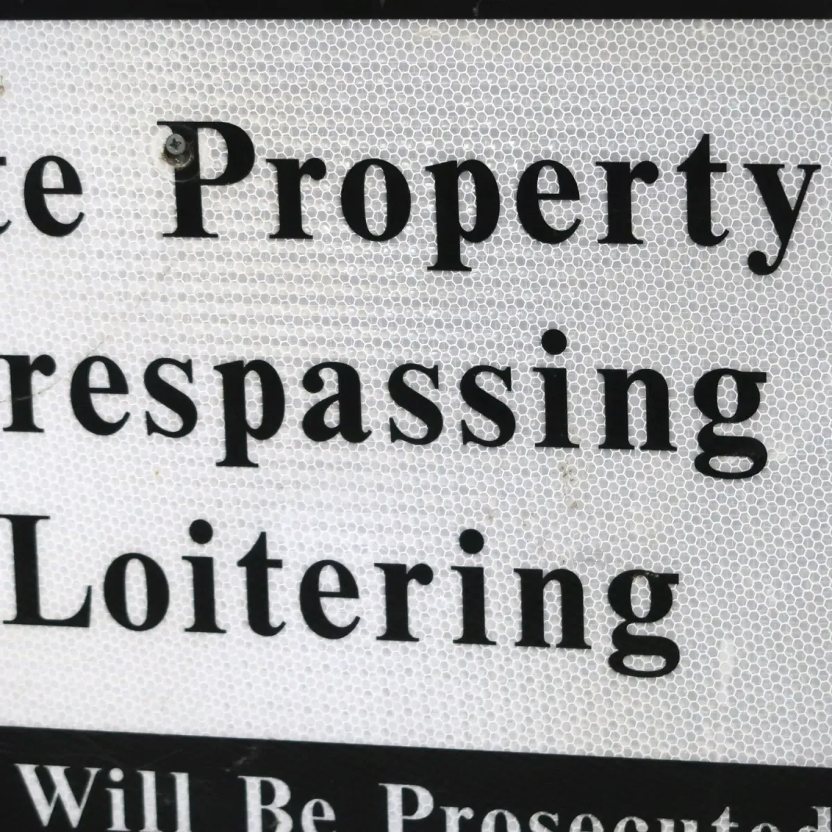 Private Property メタルサイン