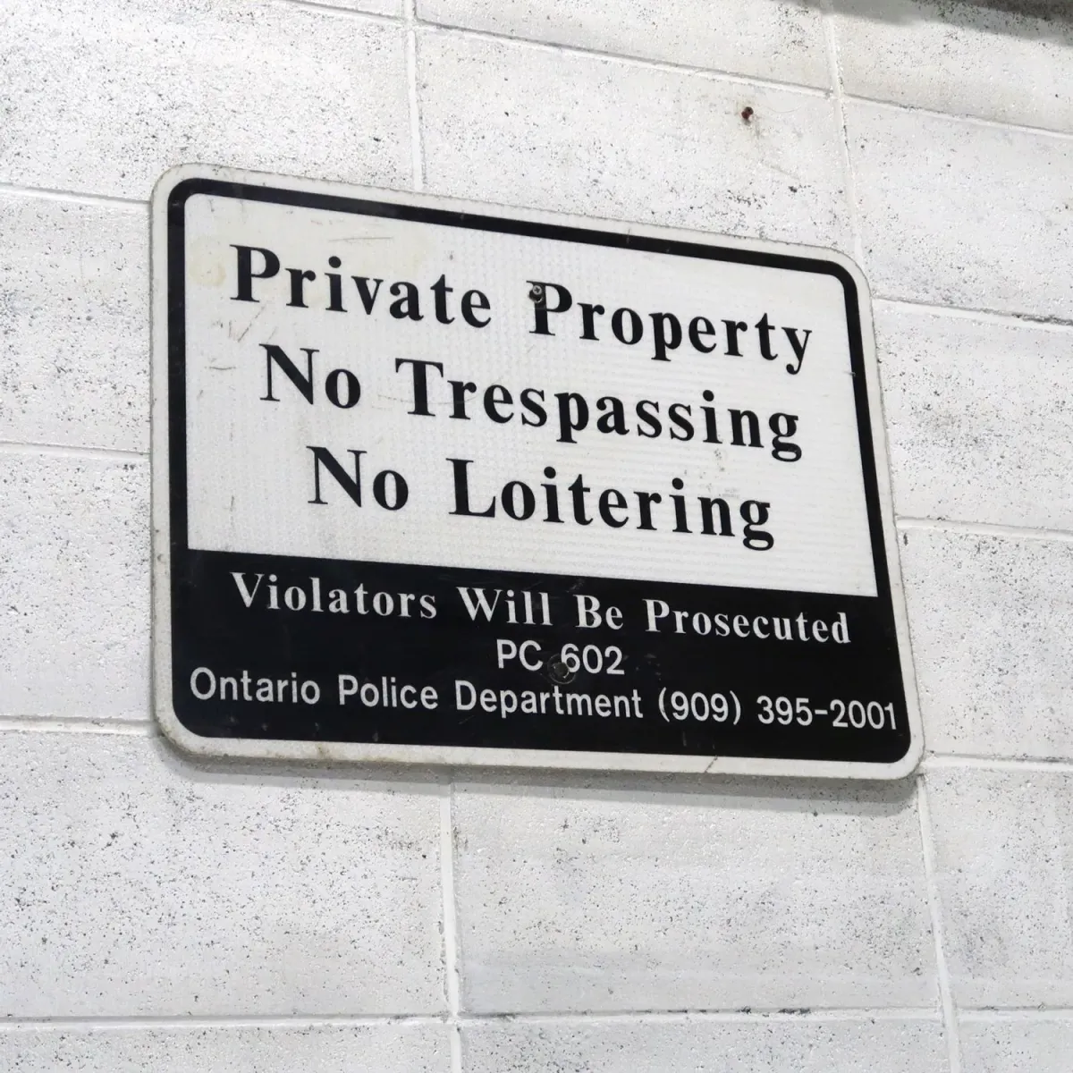 Private Property メタルサイン