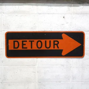 DETOUR ビンテージ ロードサイン