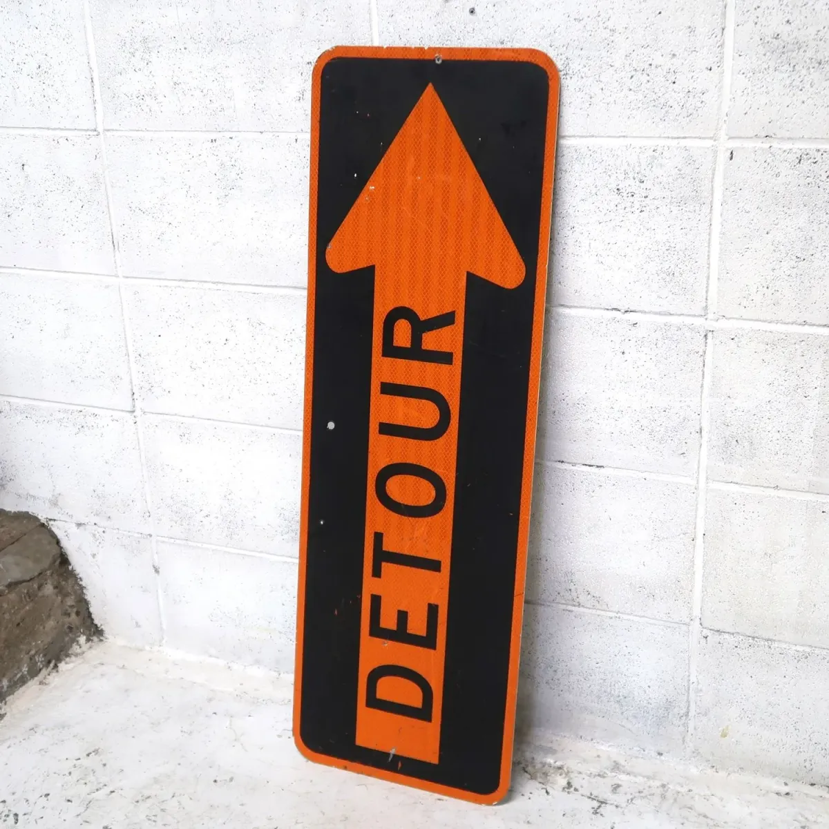 DETOUR ビンテージ ロードサイン