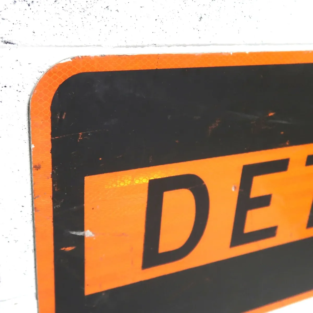 DETOUR ビンテージ ロードサイン