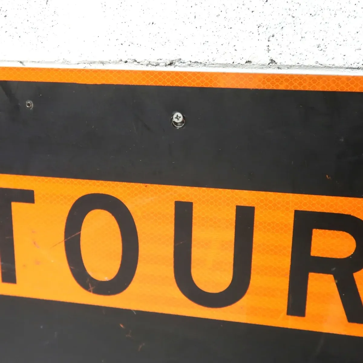 DETOUR ビンテージ ロードサイン