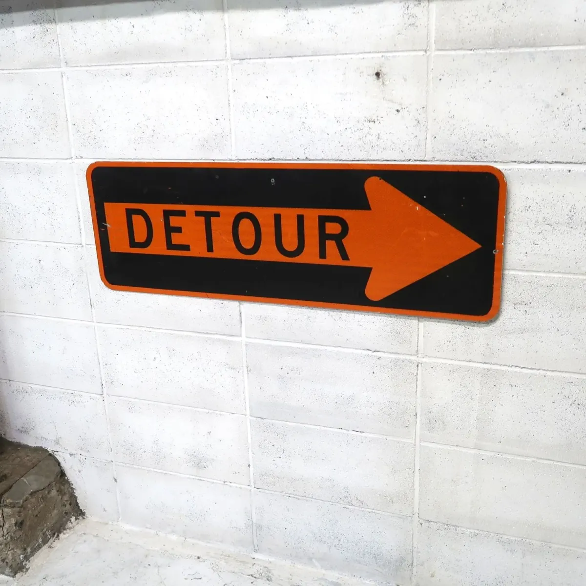 DETOUR ビンテージ ロードサイン