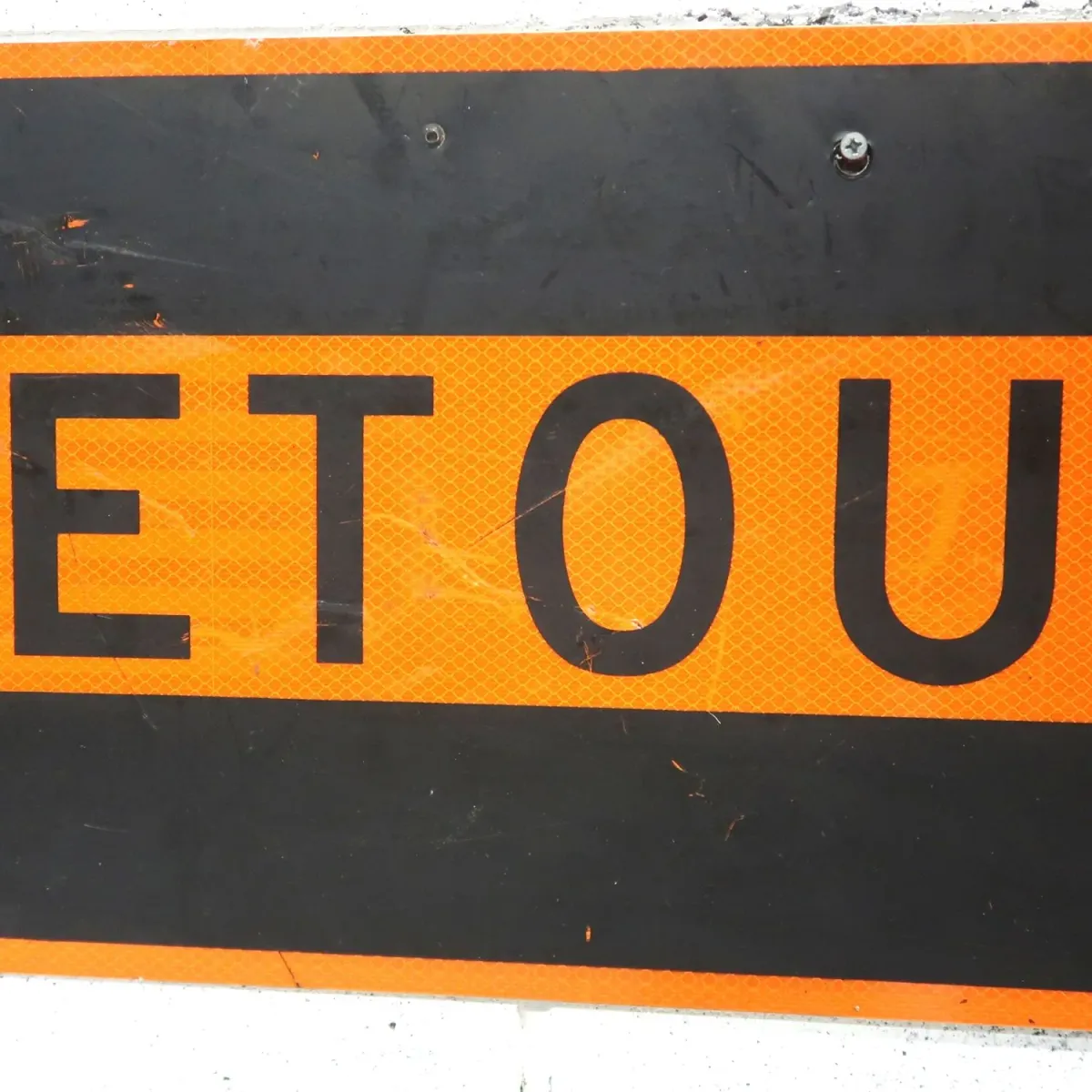 DETOUR ビンテージ ロードサイン