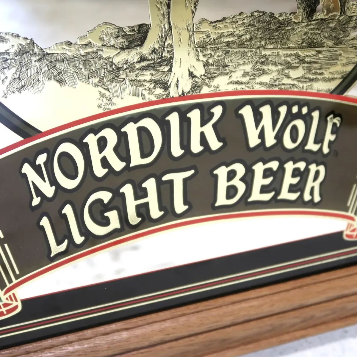 NORDIK WOLF LIGHT ビンテージ パブミラー