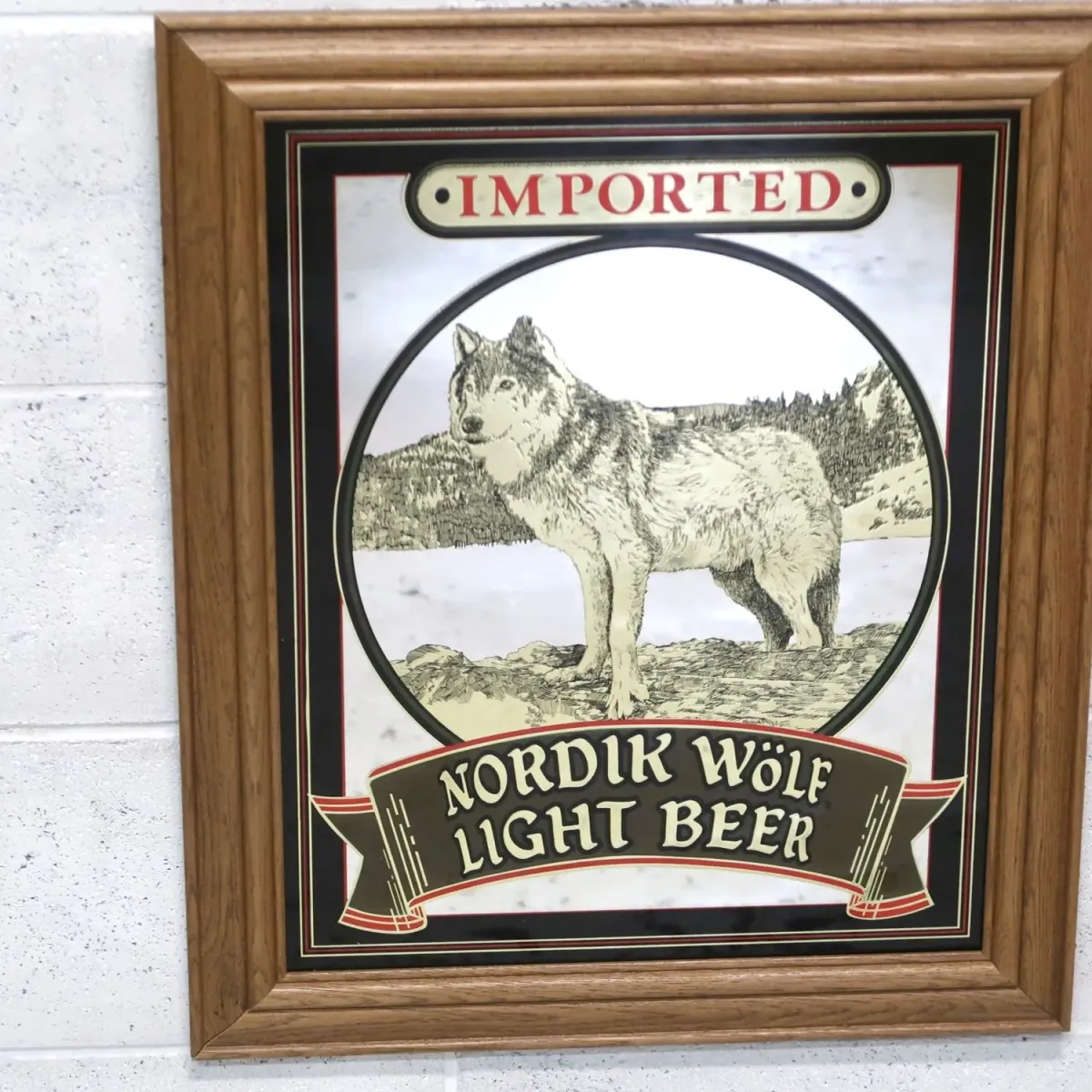 NORDIK WOLF LIGHT ビンテージ パブミラー