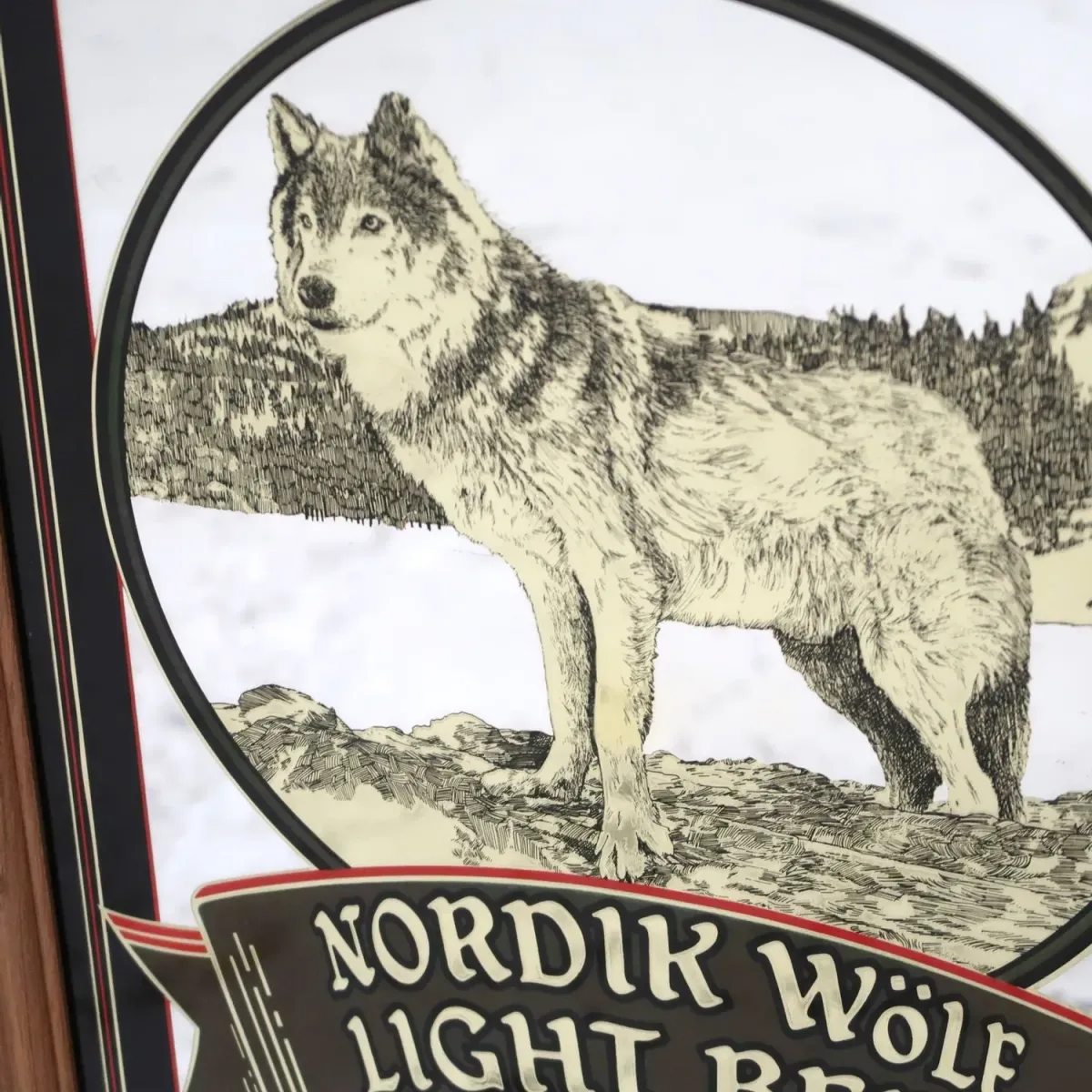 NORDIK WOLF LIGHT ビンテージ パブミラー