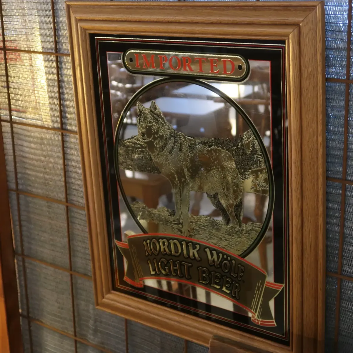 NORDIK WOLF LIGHT ビンテージ パブミラー