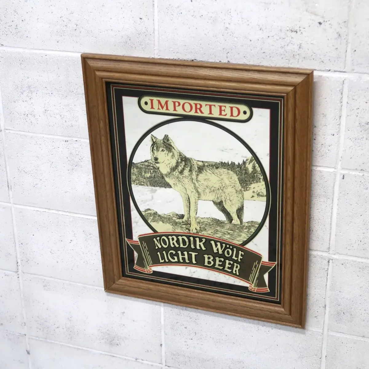 NORDIK WOLF LIGHT ビンテージ パブミラー